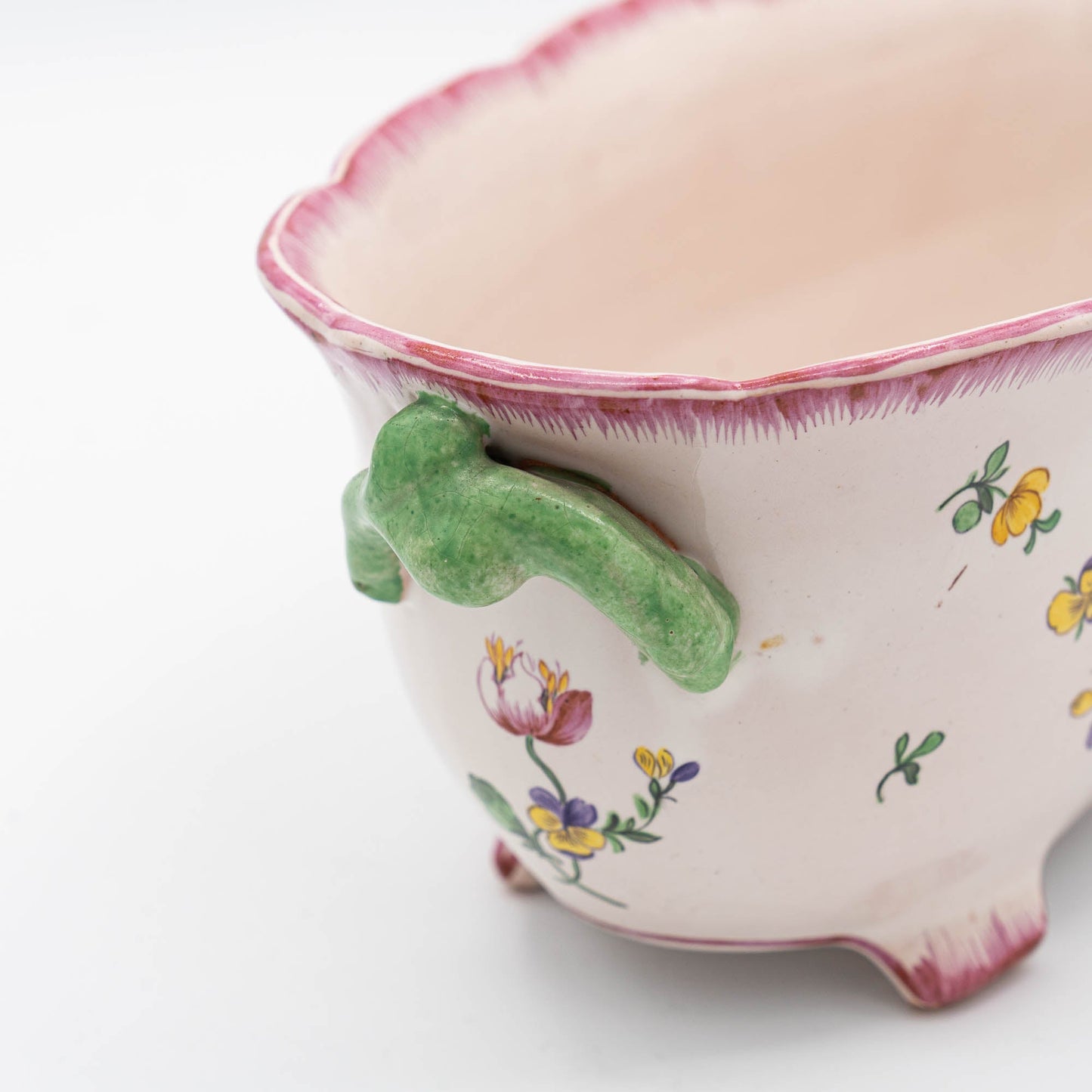 Floral Planter / Cache Pot - Luneville - 1920s - The Vintage Tales