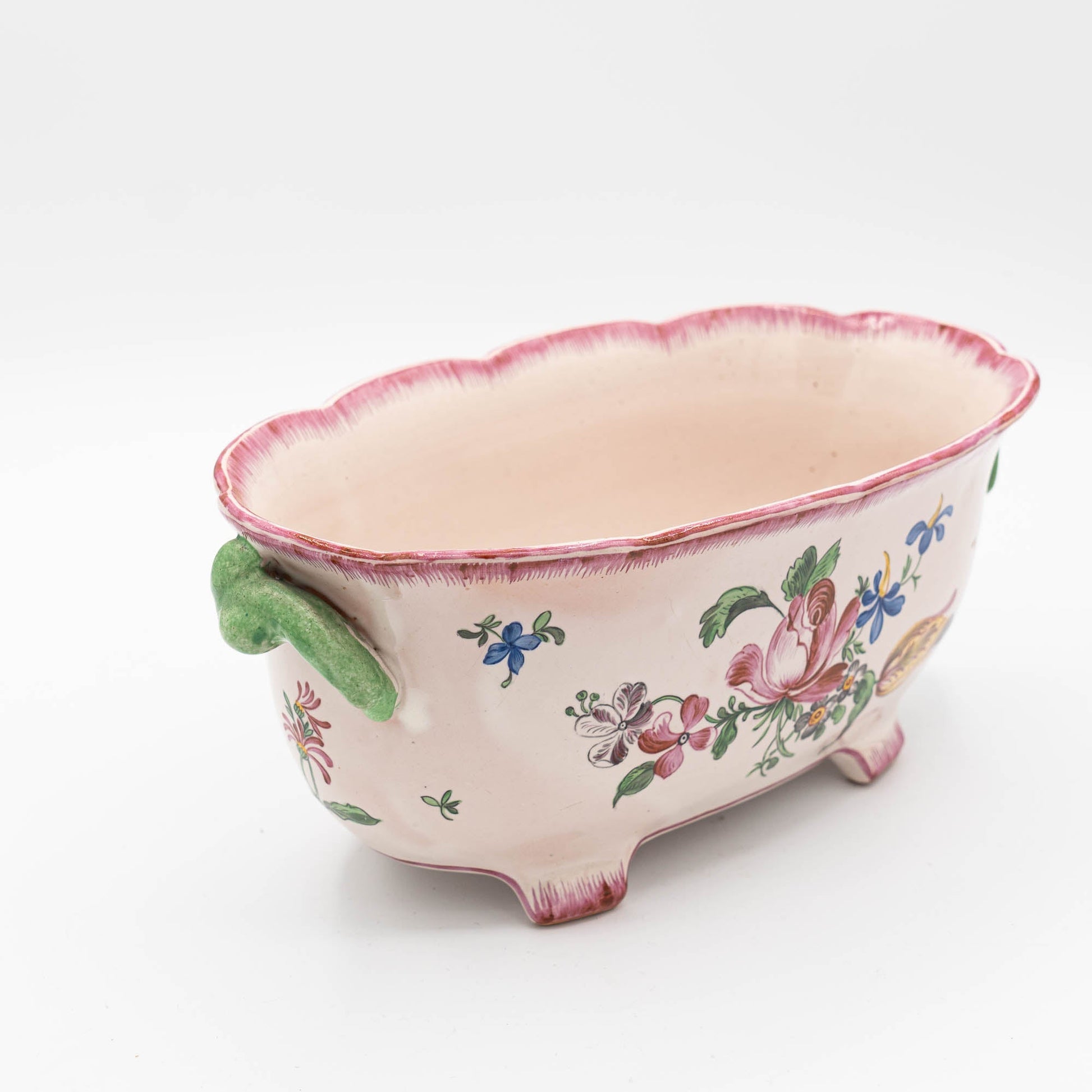 Floral Planter / Cache Pot - Luneville - 1920s - The Vintage Tales