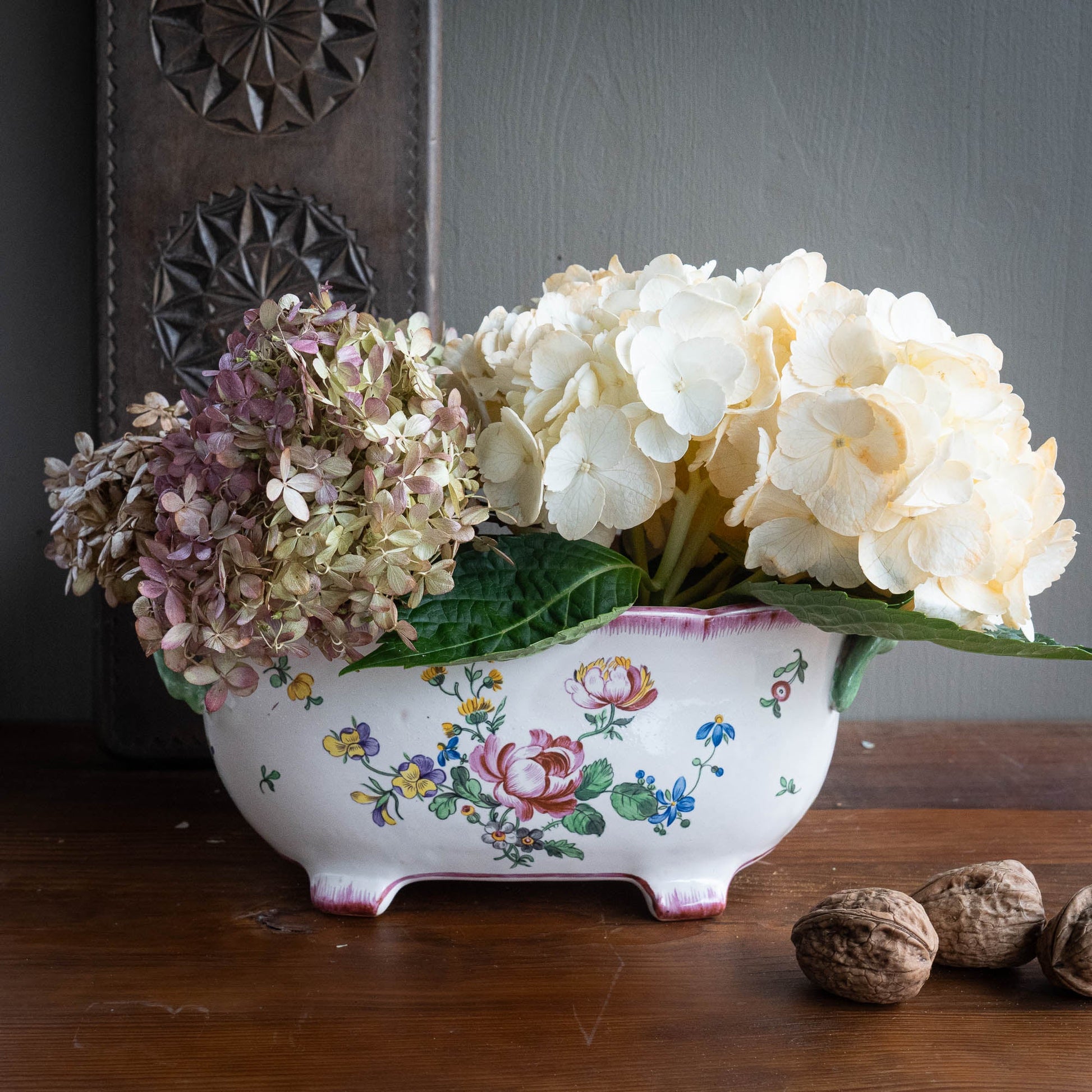 Floral Planter / Cache Pot - Luneville - 1920s - The Vintage Tales